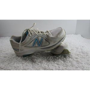 NEW BALANCE 847 Womens SIZE 9.5(2A) WHITE/AQUA WW847WB CUSHIONED WALKING SHOE